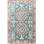 Tapis décoratif multicolore à motifs bleus-110042968