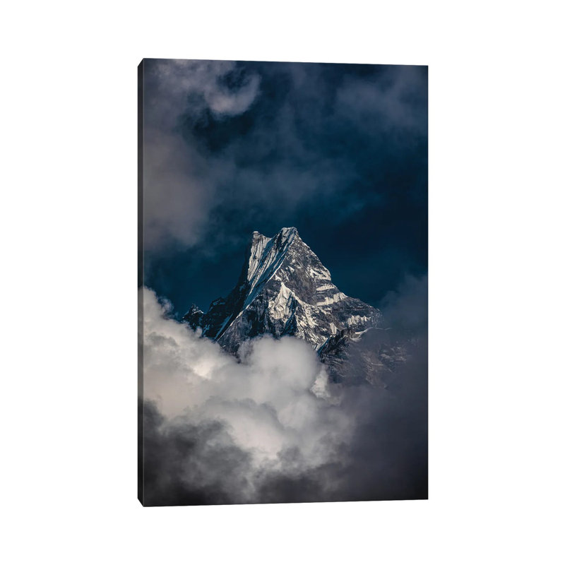 Nepal Himalayas Mount Everest In The Clouds by Alex G Perez - Gallery-Wrapped Canvas Giclée on Canvas, No Frame