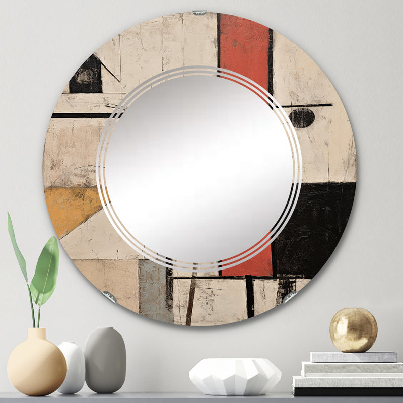 Coldagh - Modern Wall Mirror Round, 24 po x 24 po