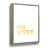 Cadre flottant gris / blanc