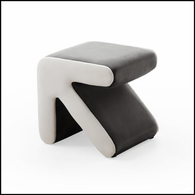 Repose-pieds polyvalent rembourré en velours pour enfants avec canapé, banc à chaussures et repose-pieds
