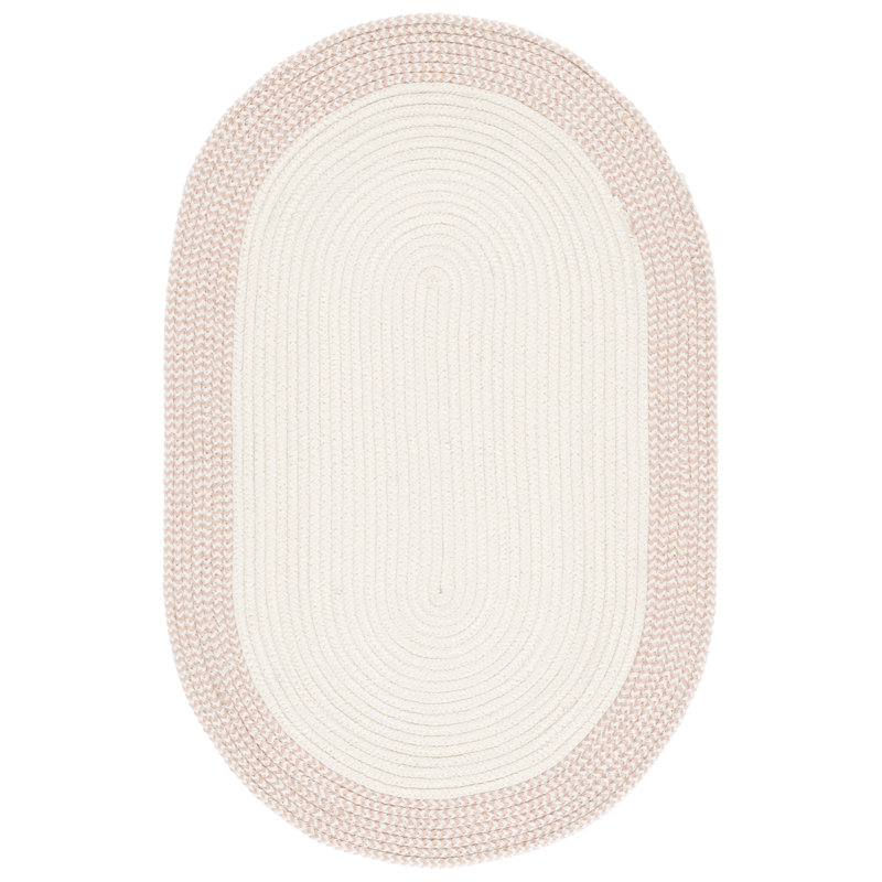 Braided 284 Hand Woven Performance Machine Washable No Pattern Rug, Oval 6' x 8'