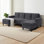Upholstered Modular Sectional With 2 Ottomans