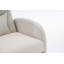 Chaise berçante en coton et lin avec repose-pieds réglable, parfaite pour le confort et la détente dans n'importe quelle pièce