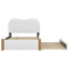 Lit plateforme tapissier avec lit gigogne-681939559