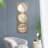 3 Mirror Piece Wall Mirror In Gold Rectangular Frame