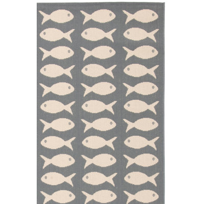 Tapis intérieur / extérieur gris / beige Annika