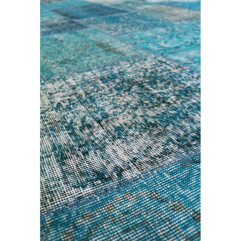 Overdye One-of-a-Kind Rectangle 8'1" X 9'10" Wool Area Rug in