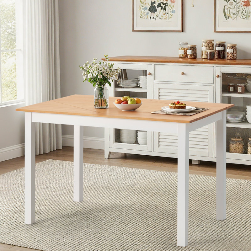 Solid Pine Wood Dining Table