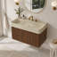 Meuble-lavabo suspendu avec lavabo intégré en surface solide et trois trous pré-percés pour robinetterie pour un rangement moderne-1291188873-1291188874