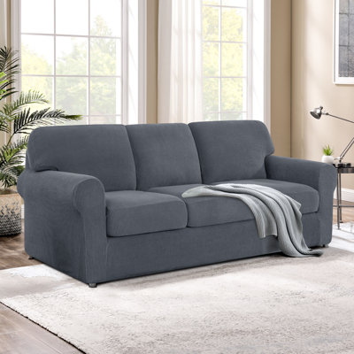 3 Seater Stretch Separate Box Cushion Sofa Slipcover