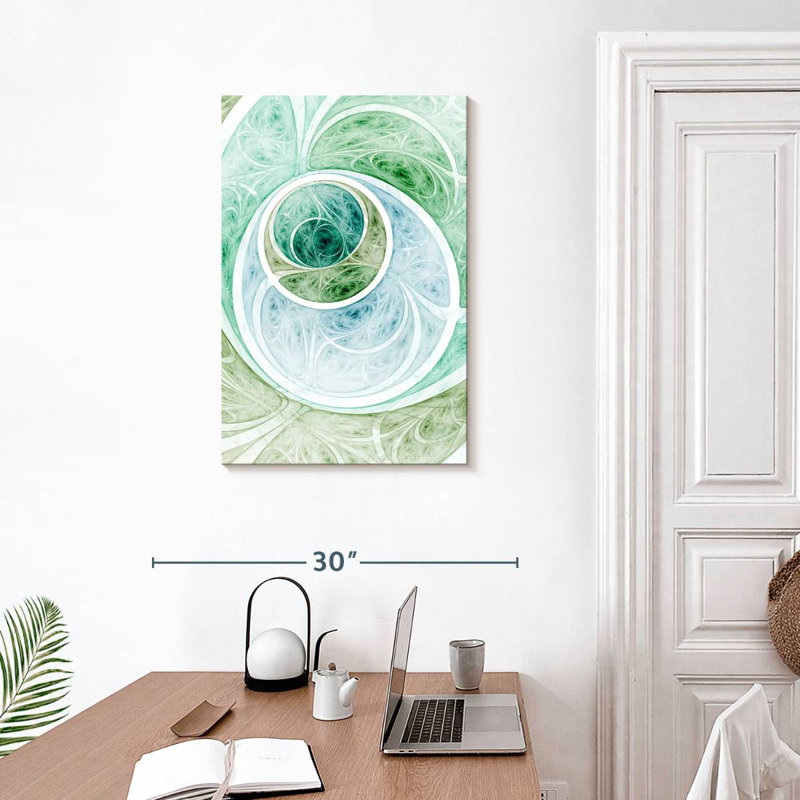 Avery Abstract Light Medieval, 30" H x 20" W