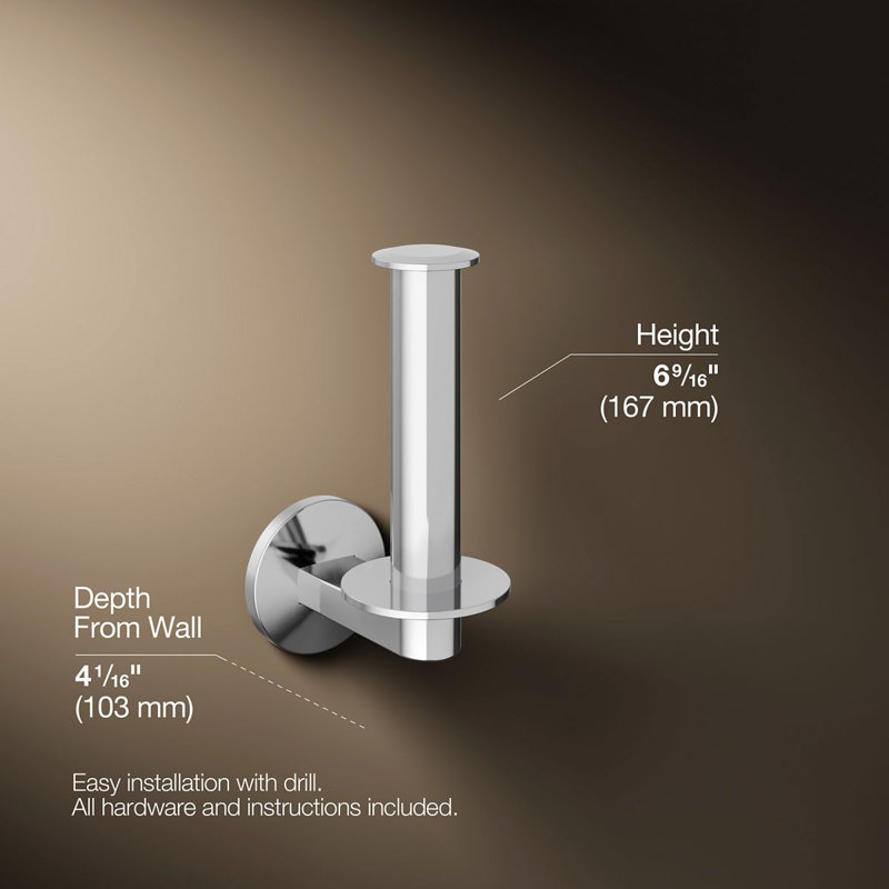 Components™ Vertical Toilet Tissue Holder, Vibrant Titanium