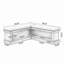 Banc de rangement rembourré en forme de L de 63 pouces, banc à chaussures d'entrée avec étagères ouvertes