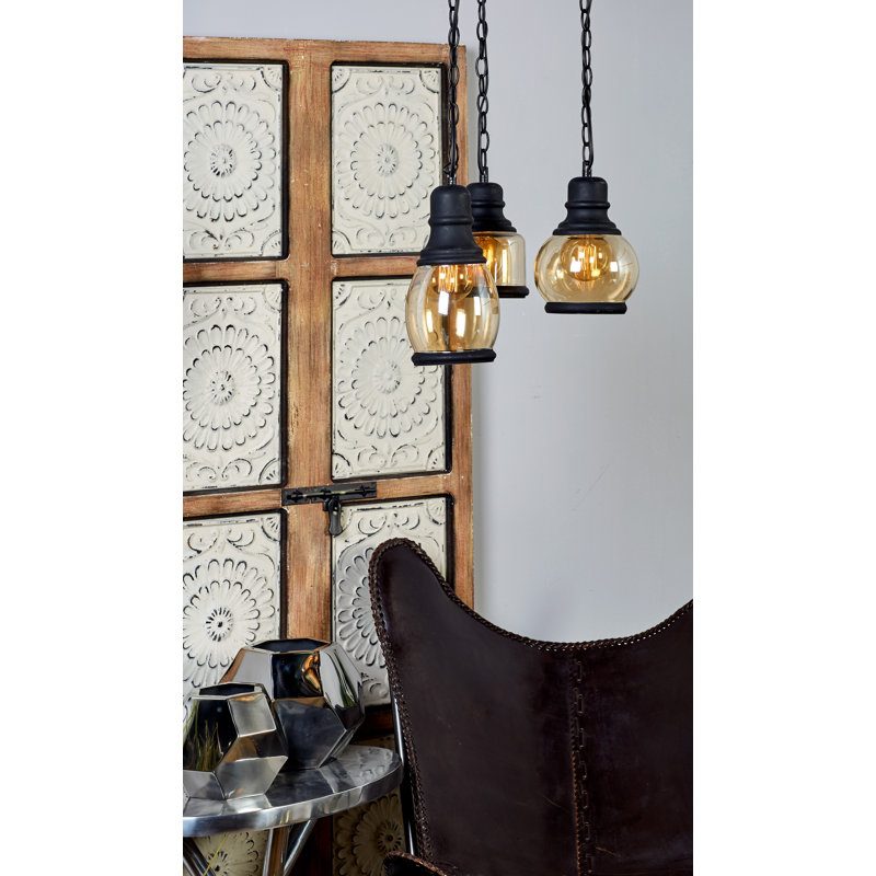 Luminaire suspendu géométrique à 3 lumières Davila