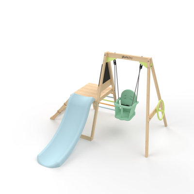 Centre de jeu en bois prune pour enfant