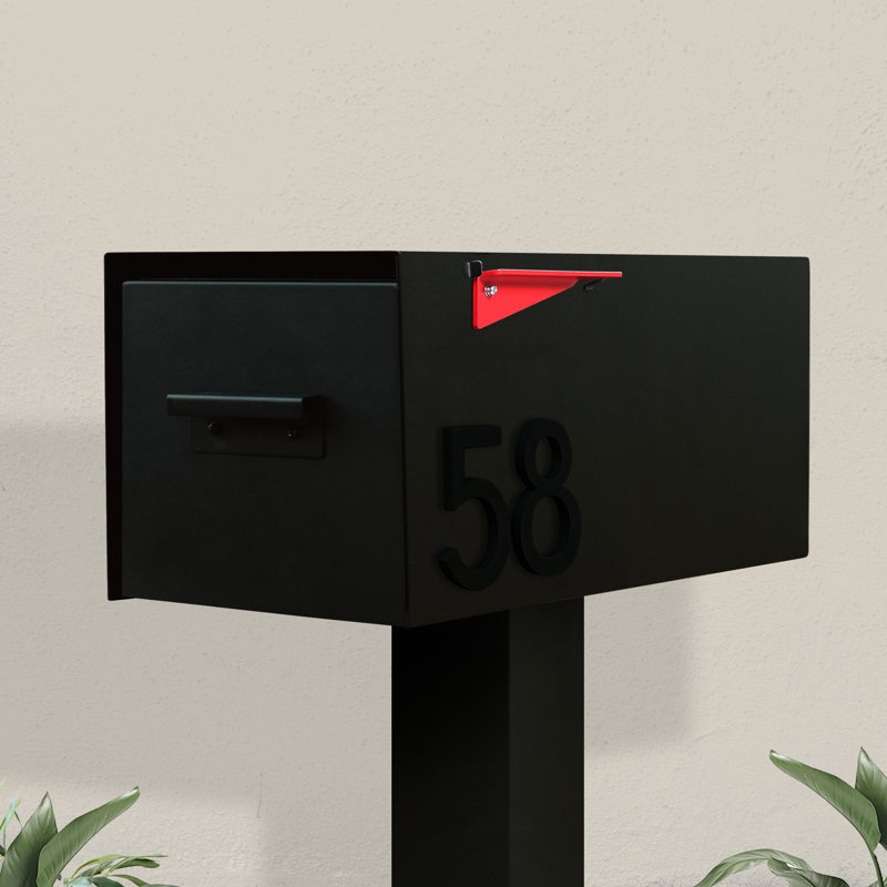 Post & Porch Malone Post Mounted Steel Mailbox & Reviews | Wayfair