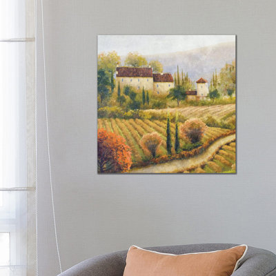 Tuscany Vineyard I by Michael Marcon - Wrapped Canvas Print