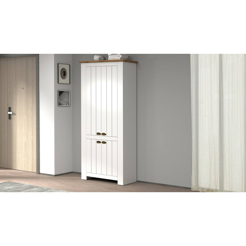 15 Pair Shoe Storage Cabinet, Beige