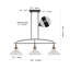 Luminaire suspendu industriel 3 lumières