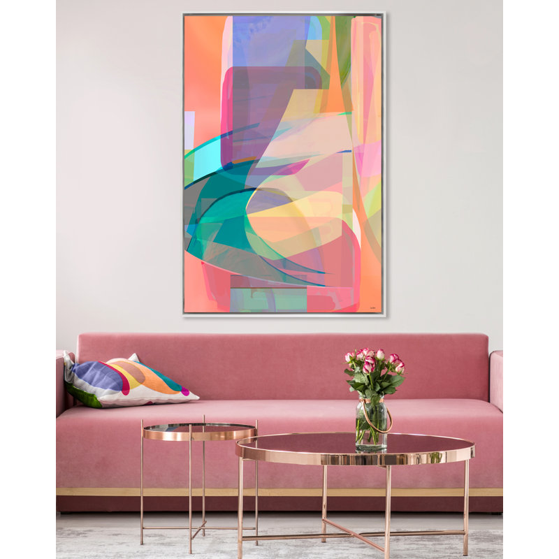 Jungle Echo Print, White Framed, 60" H x 40" W