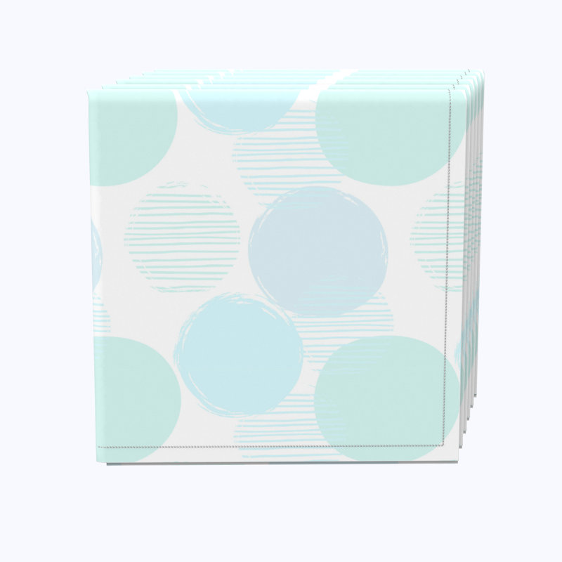 100% Cotton Polka Dots Square Napkin