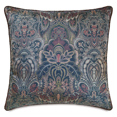 Cristobal Damask Velvet Throw Pillow