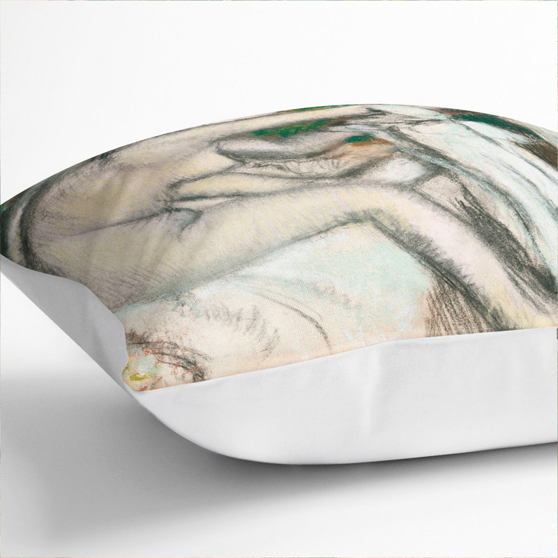 Nude Woman Vol.1 Square Throw Cushion, White, 55cm H x 55cm W x 20cm D