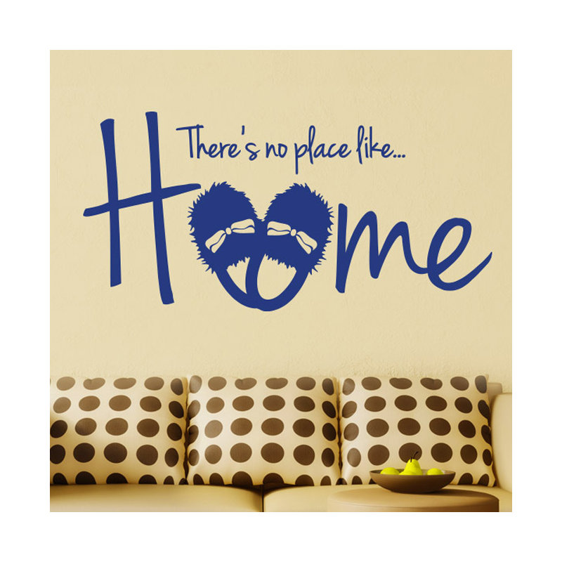 Non-Wall Damaging Wall Decal, Dark Blue, Large