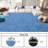 Shag Area Rugs 4x6 ft, Haze Blue Fluffy Rug for Living Room, Non-Slip Shag Carpet for Bedroom Nursery Kids Play Room Dorm Office-1589928952