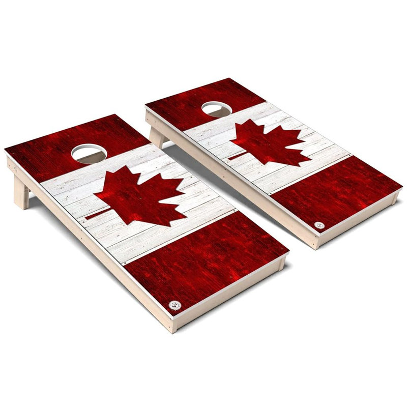 Ensemble de cornhole en composite toutes saisons avec drapeau du Canada, Ajouter un étui de transport