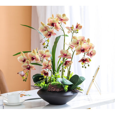 Ensemble de plantes en pot simulées, décoration de fausses fleurs dans le salon, décoration florale