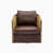 Similicuir brun est en rupture de stock