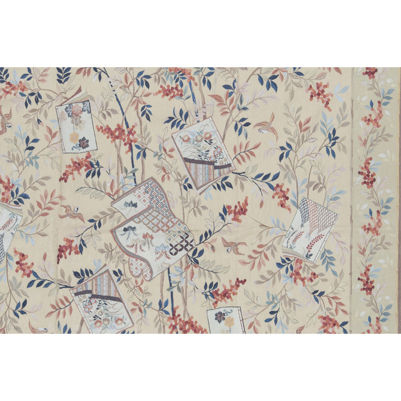 Aubusson Renaissance Wool Floral Area Rug