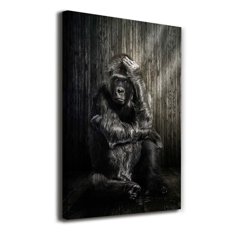 Gorilla - Wrapped Canvas Print