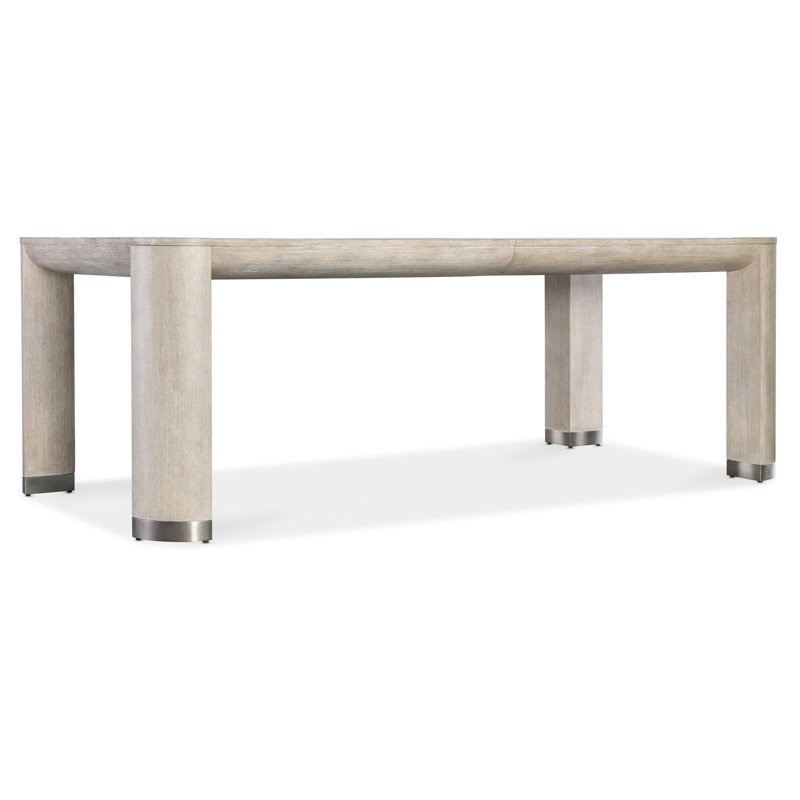 Diamond Finish Extendable Rectangular Oak Dining Table