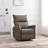 Pu Rocking Recliner Chair,360° Swivel Nursery Rocking Chair,Glider Chair,Modern Small Rocking Swivel Recliner Chair For Bedroom,Living Room Chair Home Theater Seating,Side Pocket(Brown+360° Swivel)