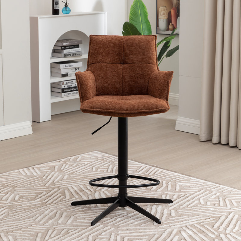Fabric Bar Stool, Tan 