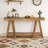2-Tier Farmhouse Console Table Entryway Table Behind Sofa