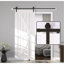 Ensemble de quincaillerie pour porte de grange coulissante double 8 pi 8 po, poulie J de base, coulisse doucement en douceur et installation facile-130699893