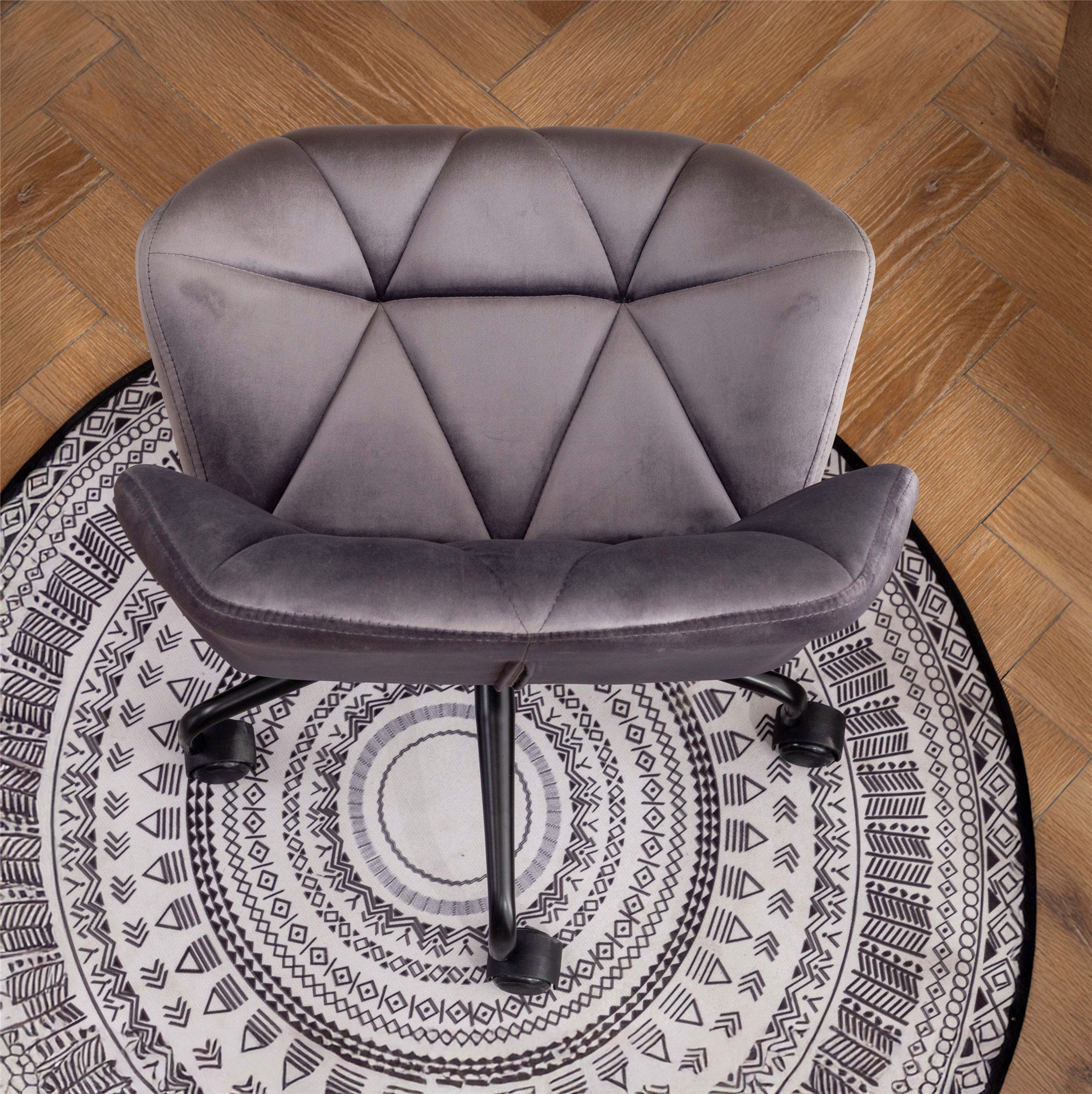 Ebern Designs Mid-Century Ergonomic Office Chair with Adjustable Height ...