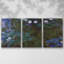 Water Lillies # 3 par Monet 3 pièces-106328970-106328969