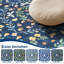 Tapis lavable pour insectes pour le salon, la salle à manger, le tapis antidérapant antidérapant et antidérapant