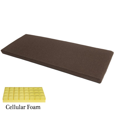 Mousse de coussin de banc en mousse cellulaire de 3 po d'épaisseur pour les meubles d'intérieur / extérieur / siège de fenêtre