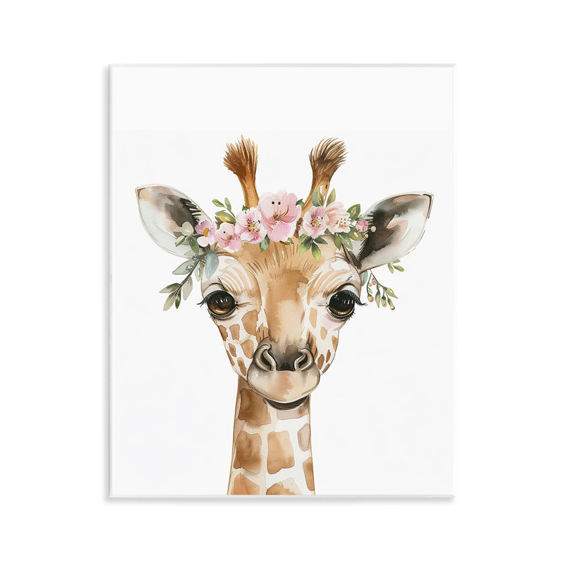  Art mural pépinière girafe par LSR Design Studio