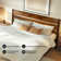 Acacia Premium Emery Solid Wood Platform Bed Frame with Headboard Included, No Box Spring Needed, Weight Capacity 800lb.