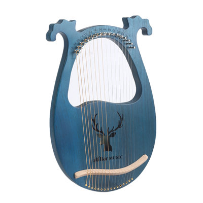 Lyre Harp 16 Strings Mahogany Body String Instrument