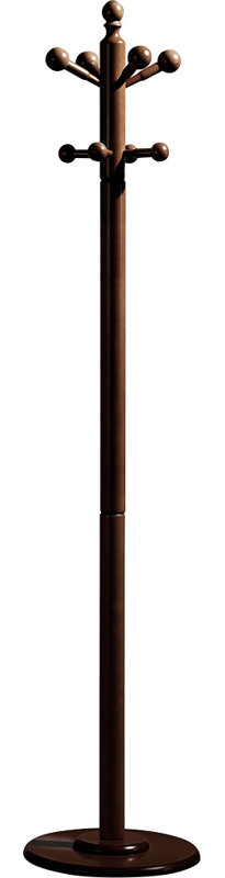 Waimes Freestanding 8 - Hook Coat Rack, Wenge