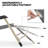 Outdoor Folding Lounge Chairs Recliner, Foldable Reclining Chair with Adjustable Backrest & Footrest-91677058