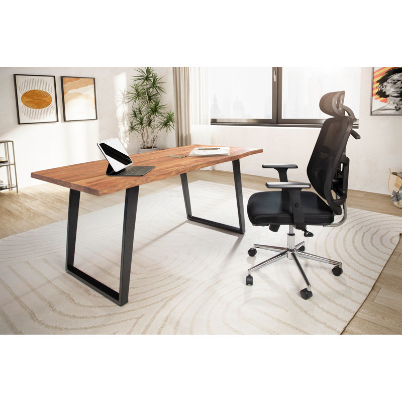 Versa Metal Base Writing Desk, 76cm H x 160cm W x 80cm D